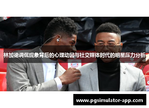 林加德调侃现象背后的心理动因与社交媒体时代的明星压力分析 林加德调侃现象背后的心理动因与社交媒体时代的明星压力分析